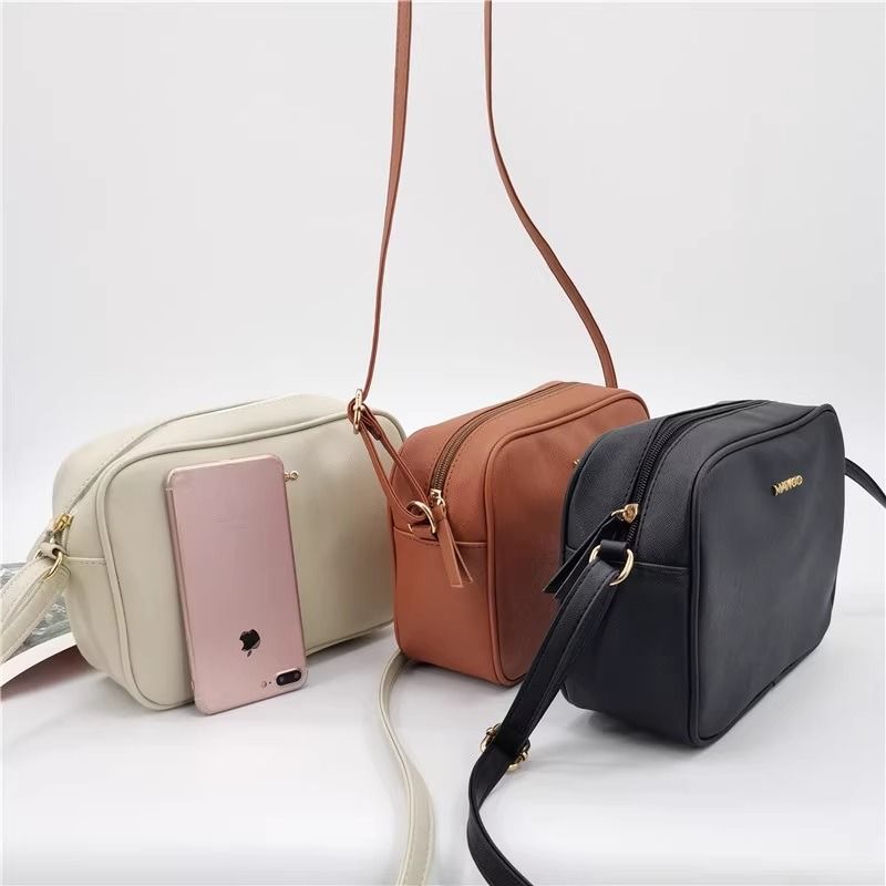 Instock MANGO Crossbody Sling Shoulder Camera Bag Black Off White Camel FREE Post
