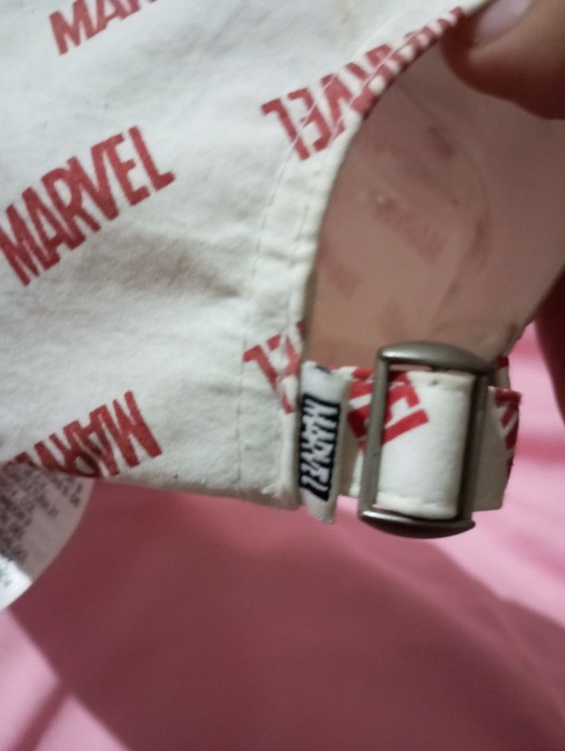 Marvel Baseball Cap (Category: Caps & Hats) located in Bacolod City. Submitted by wlrsmntzk1229 (Listing ID 1317651493, Image 3). Description: Laser print no issue or yellow stain Good as new adjustable.