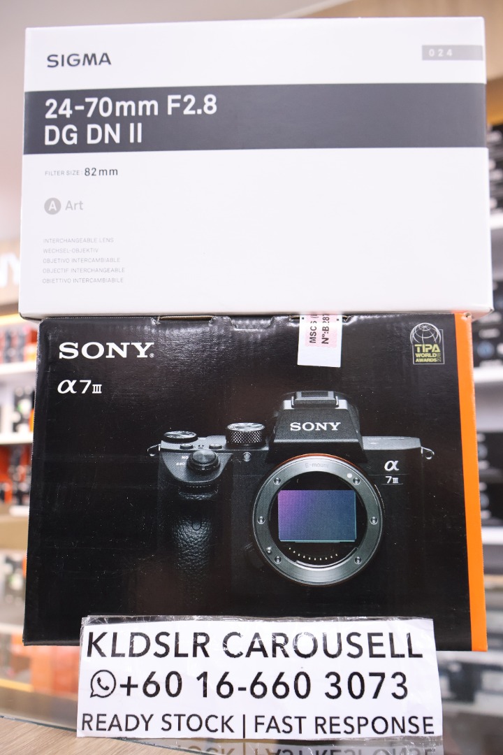 (Merdeka Promo) Sony a7 III + Sigma 24-70mm F2.8 DG DN II Art Lens ...