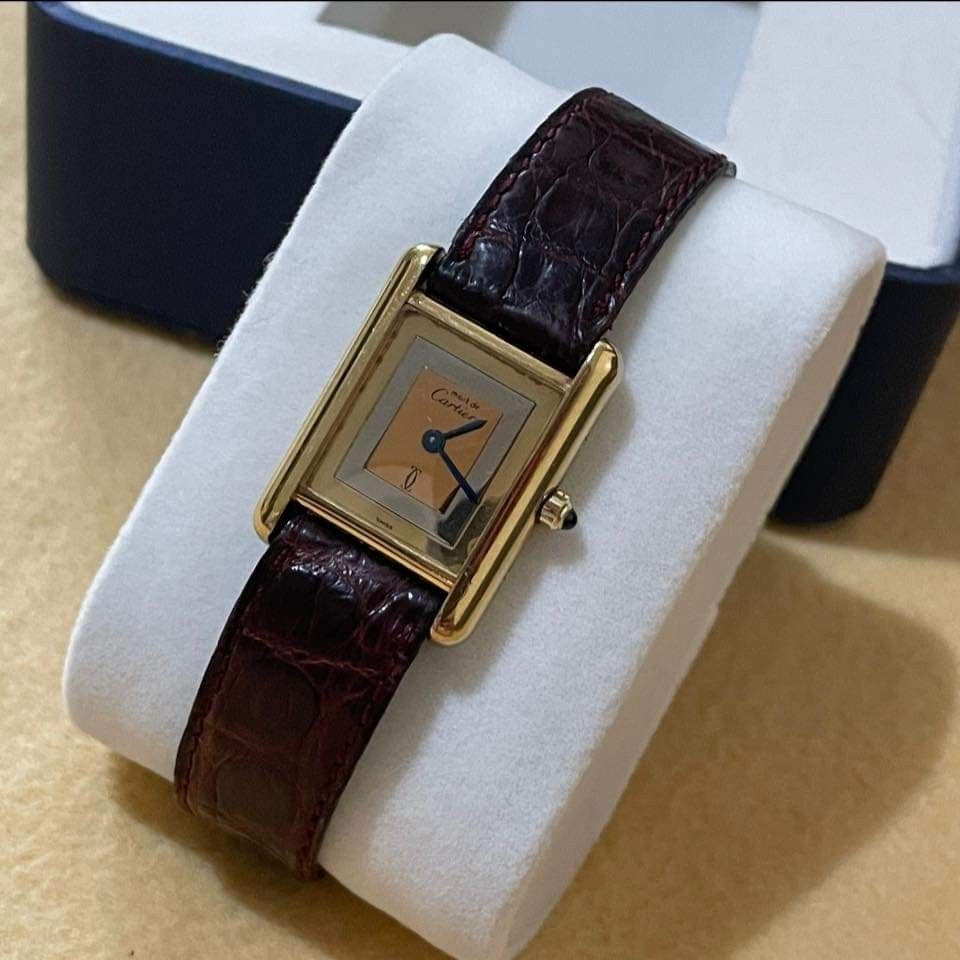 Cartier quartz 18k swiss made hot sale