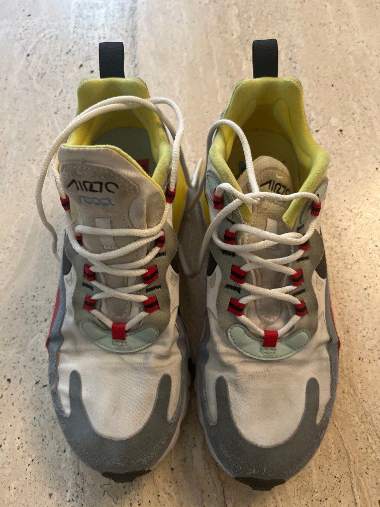 Nike Air Max React 270 (Category: Sneakers) located in Taguig. Submitted by jitbug55 (Listing ID 1317549623, Image 1). Description: Well used, in good condition. US7 fits 24cm.