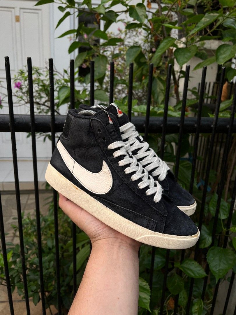 Nike Blazer Hi Black White size 36 37 insole 23