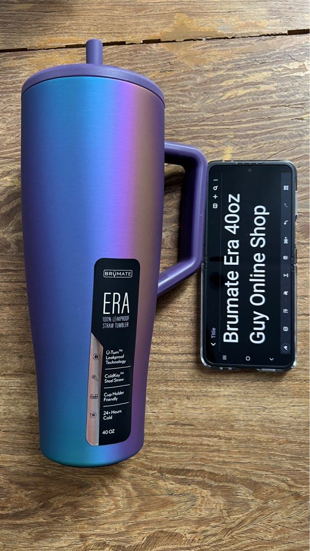 Original Brumate Era 40oz Dark Aura (Category: Water Bottles & Tumblers) located in Paranaque City. Submitted by guyonlineshop (Listing ID 1317590107, Image 1). Description: Original Brumate Era 40oz Dark Aura.