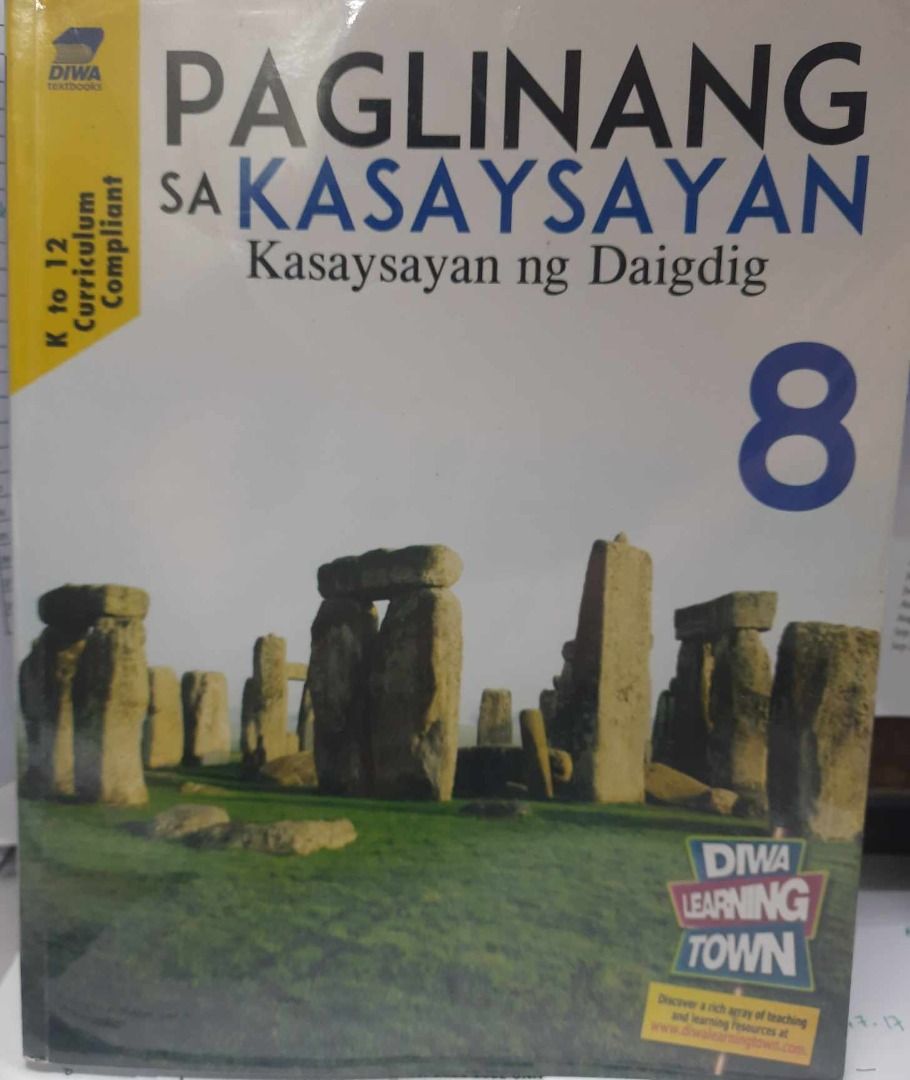 Paglinang sa Kasaysayan 8 (Category: Textbooks) located in Manila. Submitted by rosie_arancel (Listing ID 1317567459, Image 1). Description: .