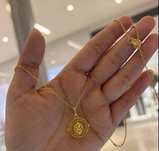 Pandora gold shine harry potter time turner necklace