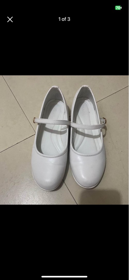Parisian White Nursing Shoes (Nicole), Women's Fashion, Footwear, Flats ...