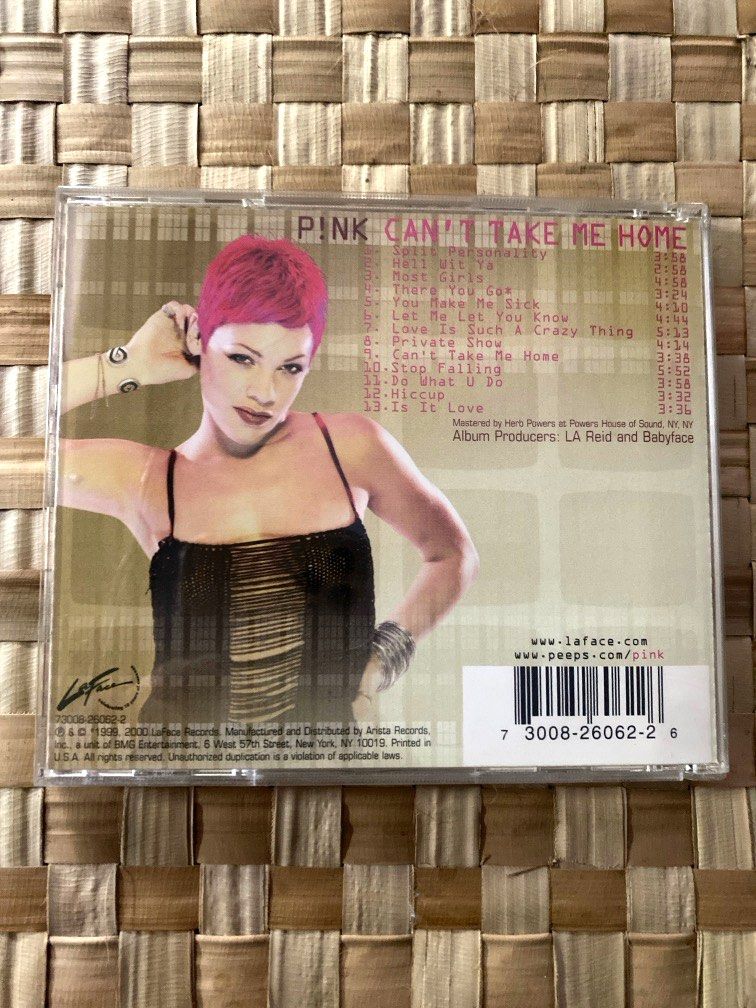 PINK (Can't take me home) (Category: CDs & DVDs) located in Cavite. Submitted by cleanupsale20 (Listing ID 1317553733, Image 2). Description: .