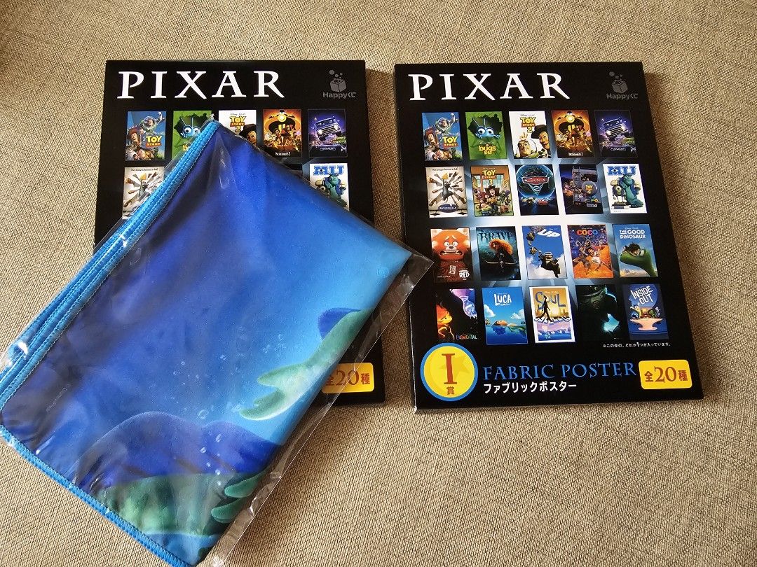 PIXAR - 一番賞 - 全新 Fabric Poster Luca 或 全新盲盒, 興趣及遊戲, 玩具 & 遊戲類 - Carousell