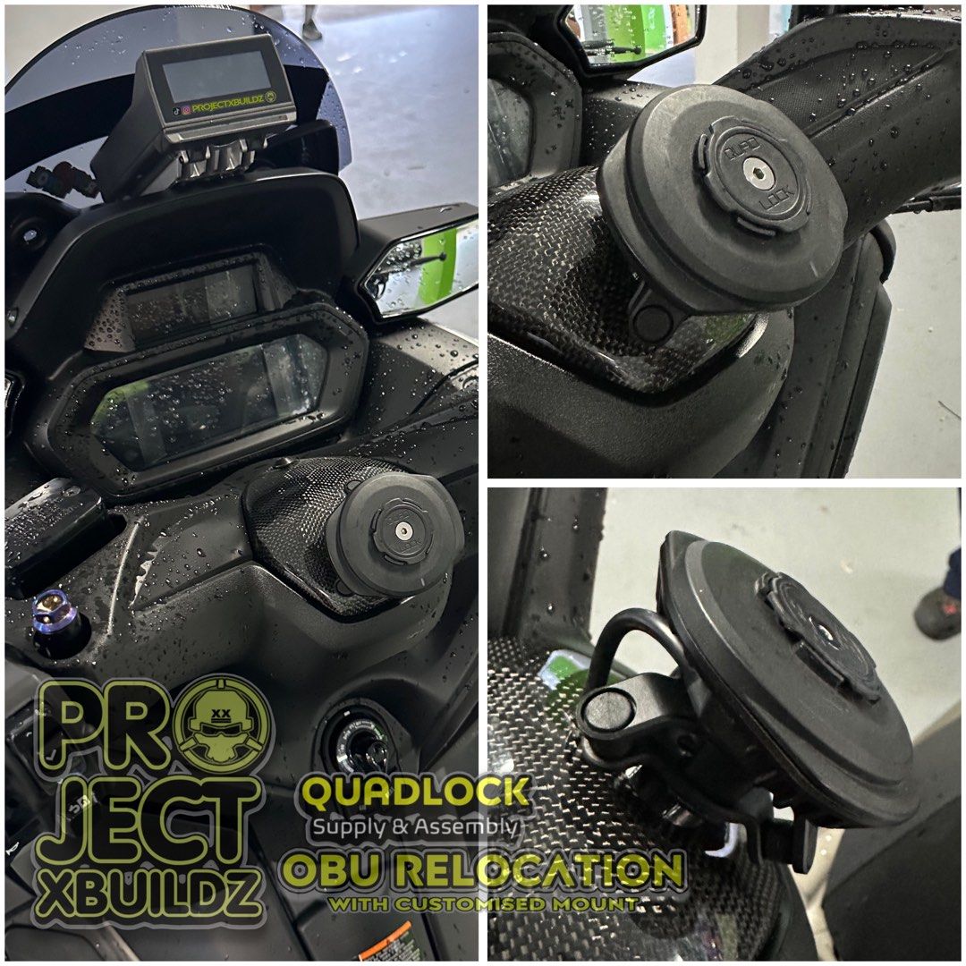 Quadlock Wireless Charging Assembly With OBU Relocation for Xmax (Category: Motorcycle Accessories) located in Singapore. Submitted by xboltz (Listing ID 1317569959, Image 1). Description: ⚠️ More Pictures & Listing Available On Social Media ➡️ Insta gram: projectxbuildz ➡️Tic tok : projectxbuildz 🤙🏻 🏷️ LISTED PRICE FOR ILLUSTRATION, DM US FOR INDIVIDUAL SERVICES 🤪 🤗WE ARE DOES NOT SELLS CARBON PART🤪 🔩QUADLOCK : ⚠️SUPPLY WITH ASSEMBLY 🏷️ 