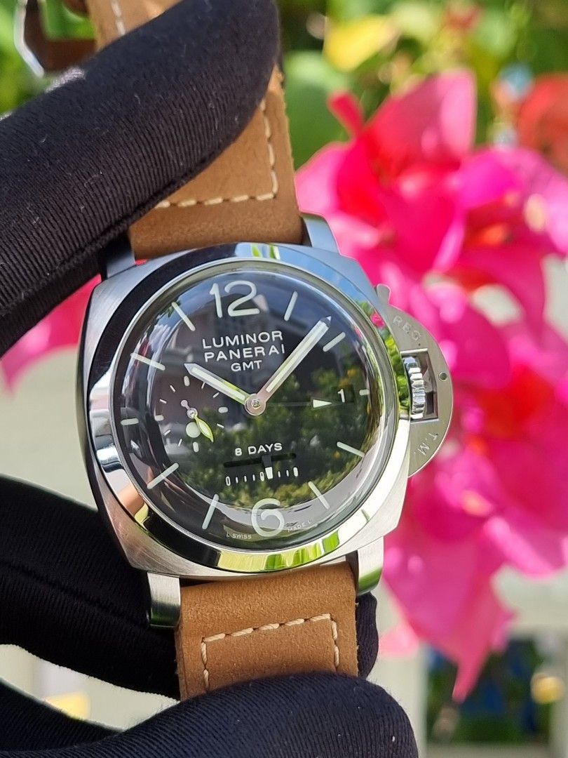 RARE DOT DIAL PANERAI PAM LUMINOR 1950 8 DAYS GMT PAM233 PAM00233 PAM0233 233 DOT DIAL