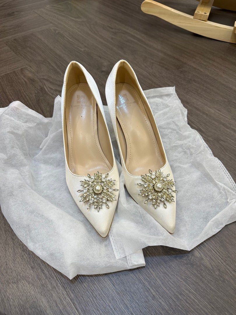 Off white heels for wedding hot sale