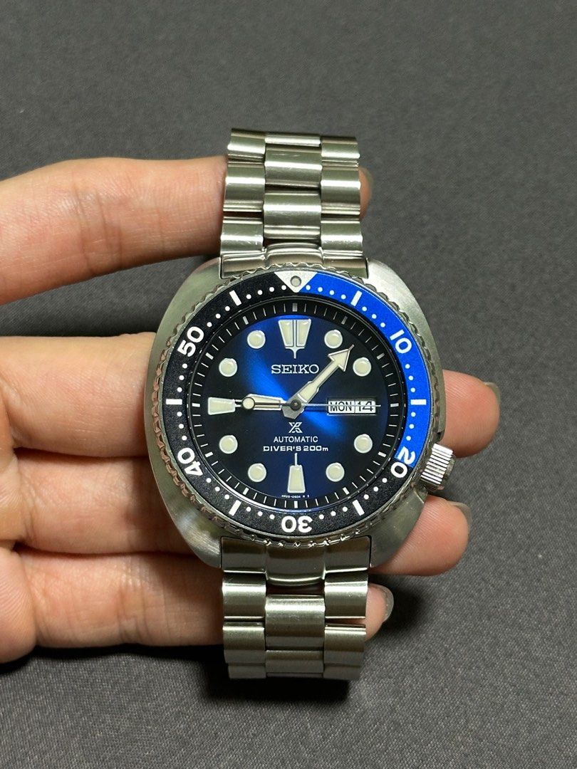 Seiko turtle with strapcode wetsuit bracelet Luxury Watches on Carousell