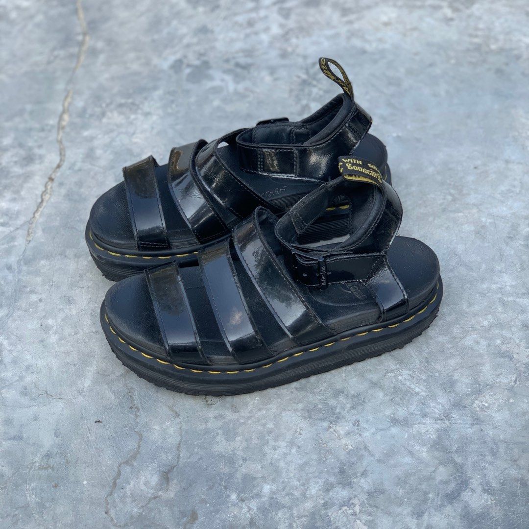 Size 37 Dr. Martens Blaire sandals black Fesyen Wanita Sepatu di Carousell