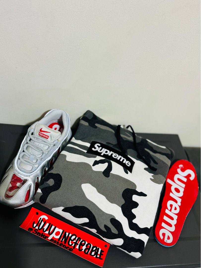 SUPREME FW13 BOX LOGO SNOW CAMO Men s Fashion Coats Jackets and Outerwear on Carousell