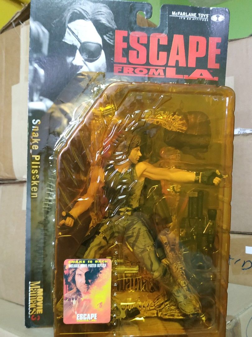 Figurine Escape From L.A. Snake Plissken McFarlane - Movie Maniacs 3 Neuve Scellée