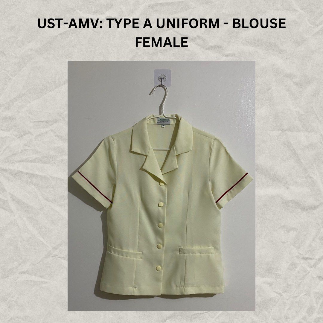 UST-AMV: TYPE A UNIFORM - BLOUSE (Category: Blouses) located in Manila. Submitted by reinegnvv (Listing ID 1317642889, Image 1). Description: UST-AMV: TYPE A UNIFORM ✅ Lightly Used ✅ Used for 2 Academic Years ✅ Stored during Pandemic ➡️ Size: Medium ➡️ Available Quantity: 2 ➡️ Sold: 4 ‼️ Non-negotiable RFS: Decluttering MODE OF PAYMENT -BDO -BPI -GCASH MODE OF DELIVERY -Grab -Lalamove MEET-UP LOCATIONS 📌CAVITE -SM Molino -Robinsons Townville (Bn