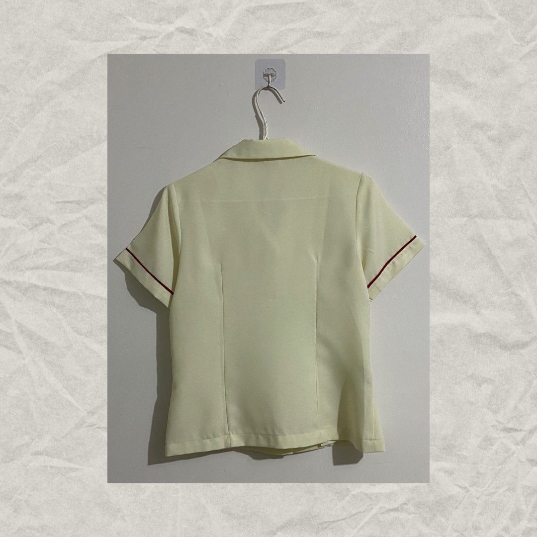 UST-AMV: TYPE A UNIFORM - BLOUSE (Category: Blouses) located in Manila. Submitted by reinegnvv (Listing ID 1317642889, Image 3). Description: UST-AMV: TYPE A UNIFORM ✅ Lightly Used ✅ Used for 2 Academic Years ✅ Stored during Pandemic ➡️ Size: Medium ➡️ Available Quantity: 2 ➡️ Sold: 4 ‼️ Non-negotiable RFS: Decluttering MODE OF PAYMENT -BDO -BPI -GCASH MODE OF DELIVERY -Grab -Lalamove MEET-UP LOCATIONS 📌CAVITE -SM Molino -Robinsons Townville (Bn