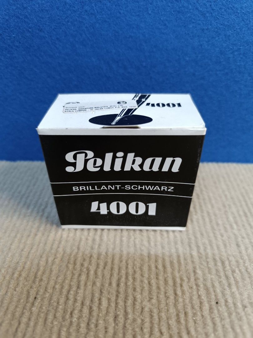 Vintage 62.5ml Original PELIKAN 4001 Brilliant Black Ink for Fountain ...