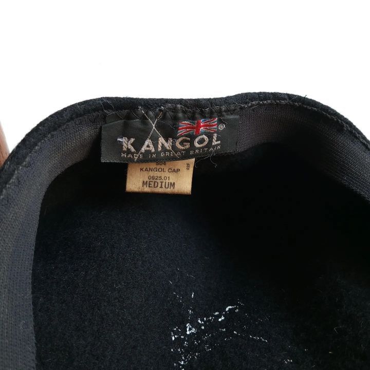 Vintage And Iconic Kangol Wool Flatcap newsboy cap Black Flatcap Size ...