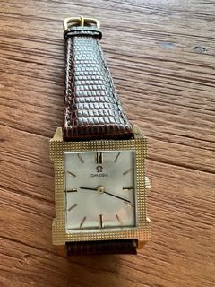 Vintage omega 18k gold watch best sale