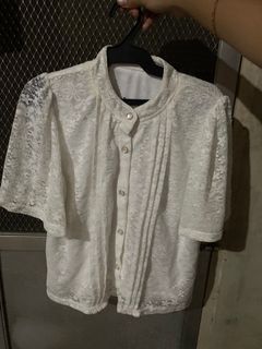 white lace top