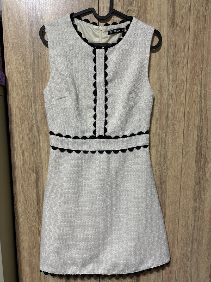 Kate spade scallop tweed dress 2025