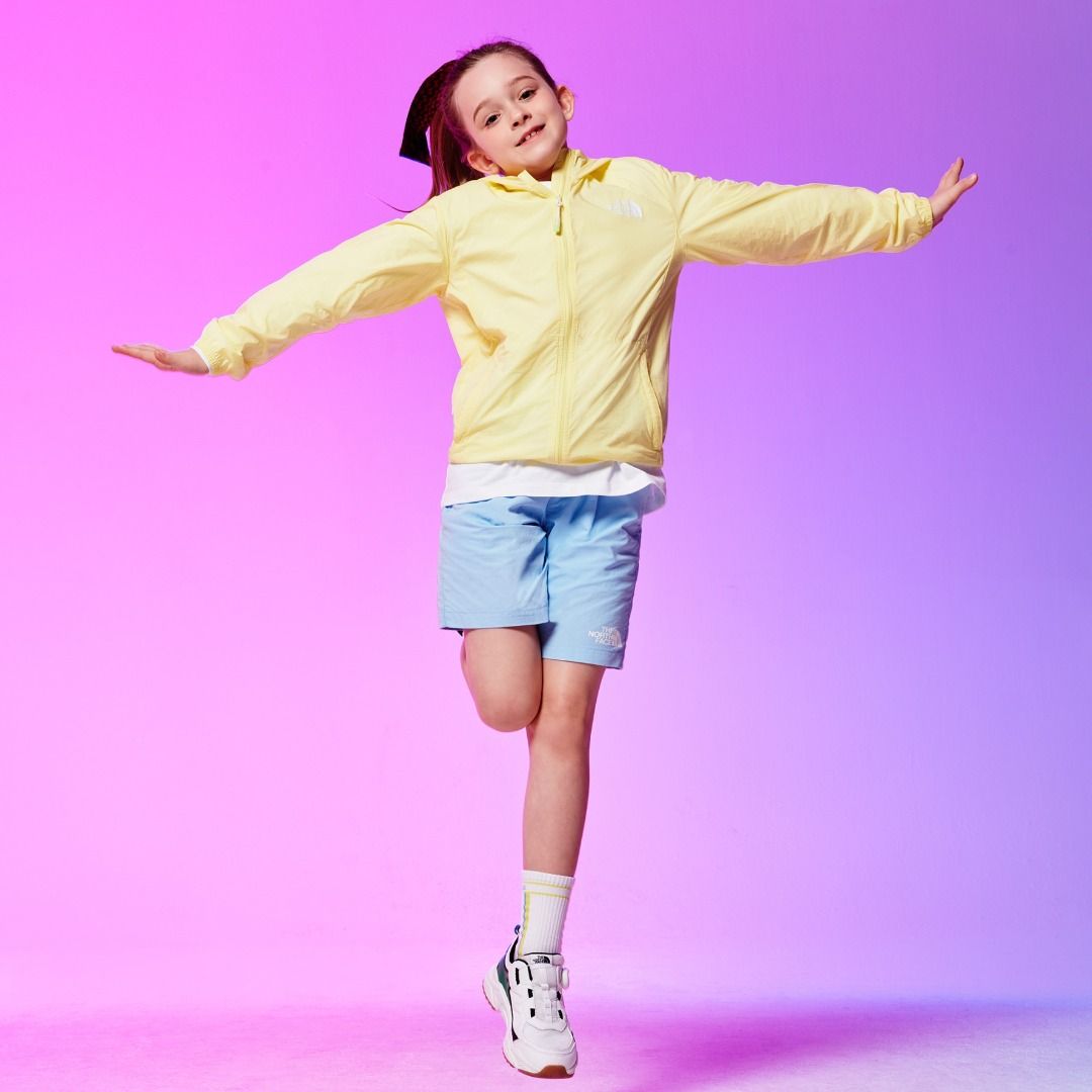 170 Below 2024 summer THE NORTH FACE boy girl K S FLURRY WIND HOODIE EX JACKET NJ3LQ16S