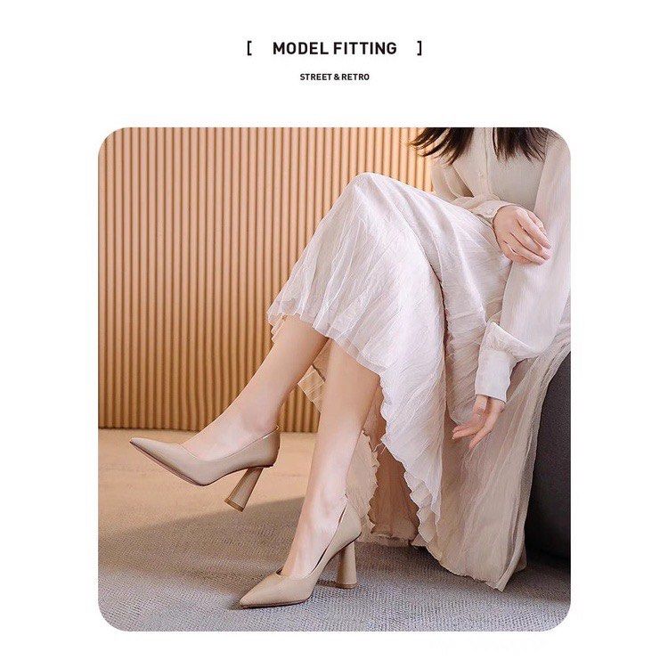 Celest Circle Double Strap 9cm Heels In White