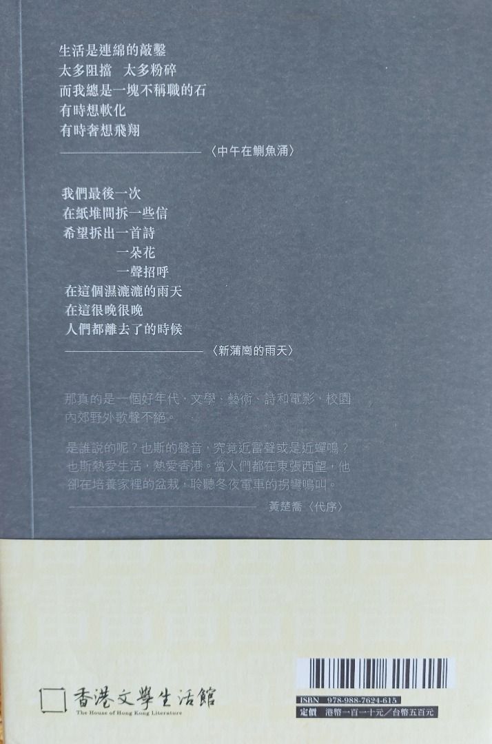 雷聲與蟬鳴 梁秉鈞(也斯)詩集, 香港文學生活館2024年出版, 興趣及遊戲, 書本 & 文具, 小說 & 故事書 - Carousell