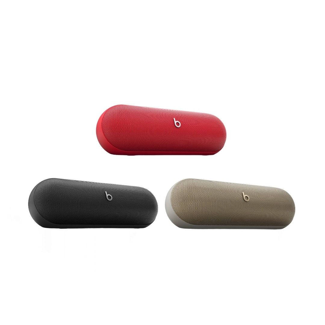 門市全新貨品‼️ Beats Pill 便攜式藍牙無線抗水揚聲器（3色：黑，紅，金）, 音響器材, Soundbar、揚聲器、藍牙喇叭、耳擴-  Carousell