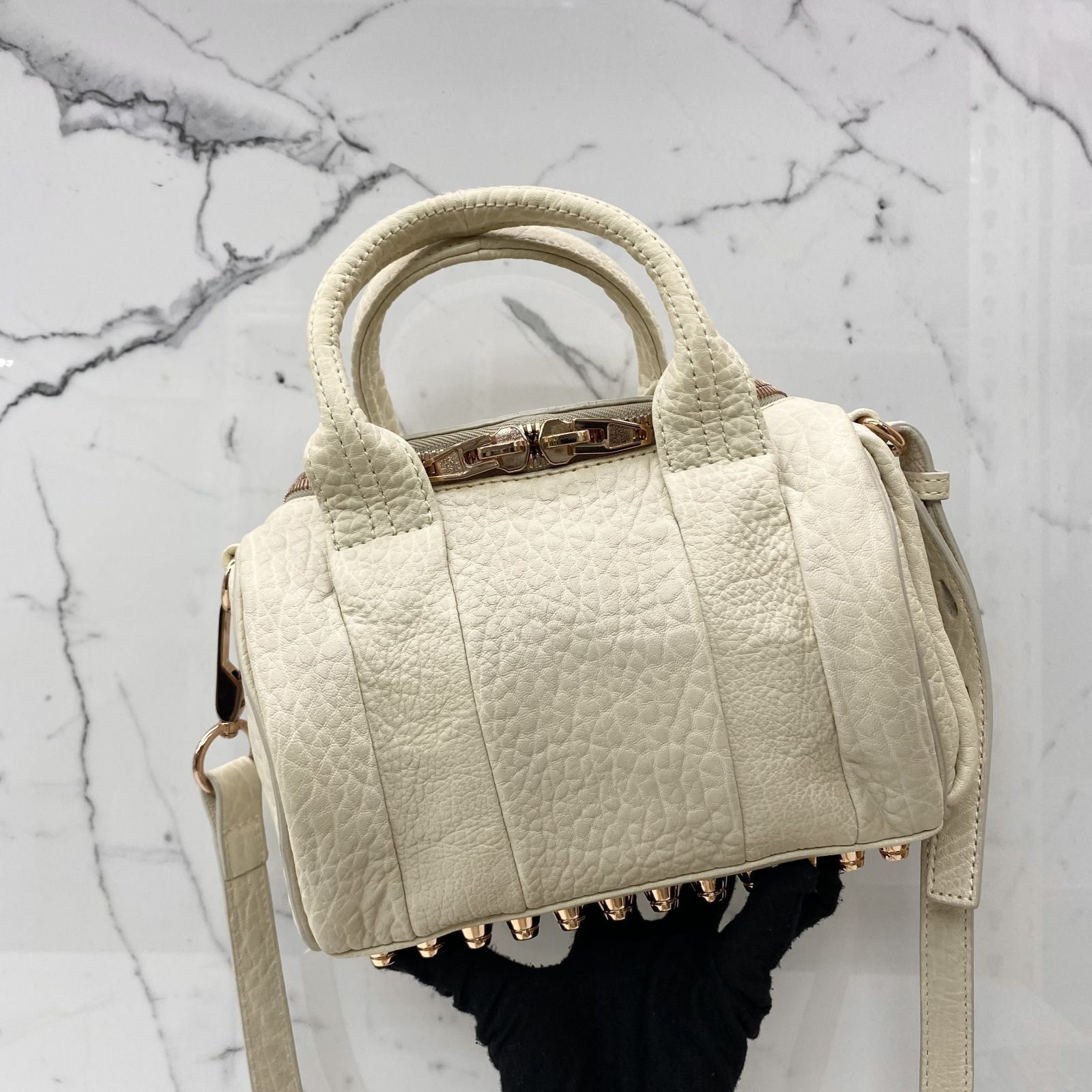 ALEXANDER WANG WHITE 2WAY STUD SHOULDER BAG 247037787 GI, Luxury 