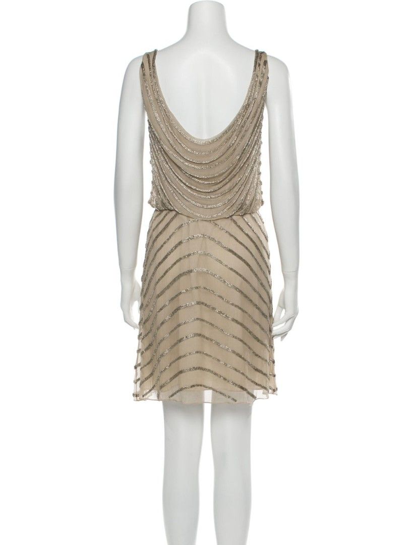 Alice Olivia beaded silk reversible dress Luxury Apparel on Carousell