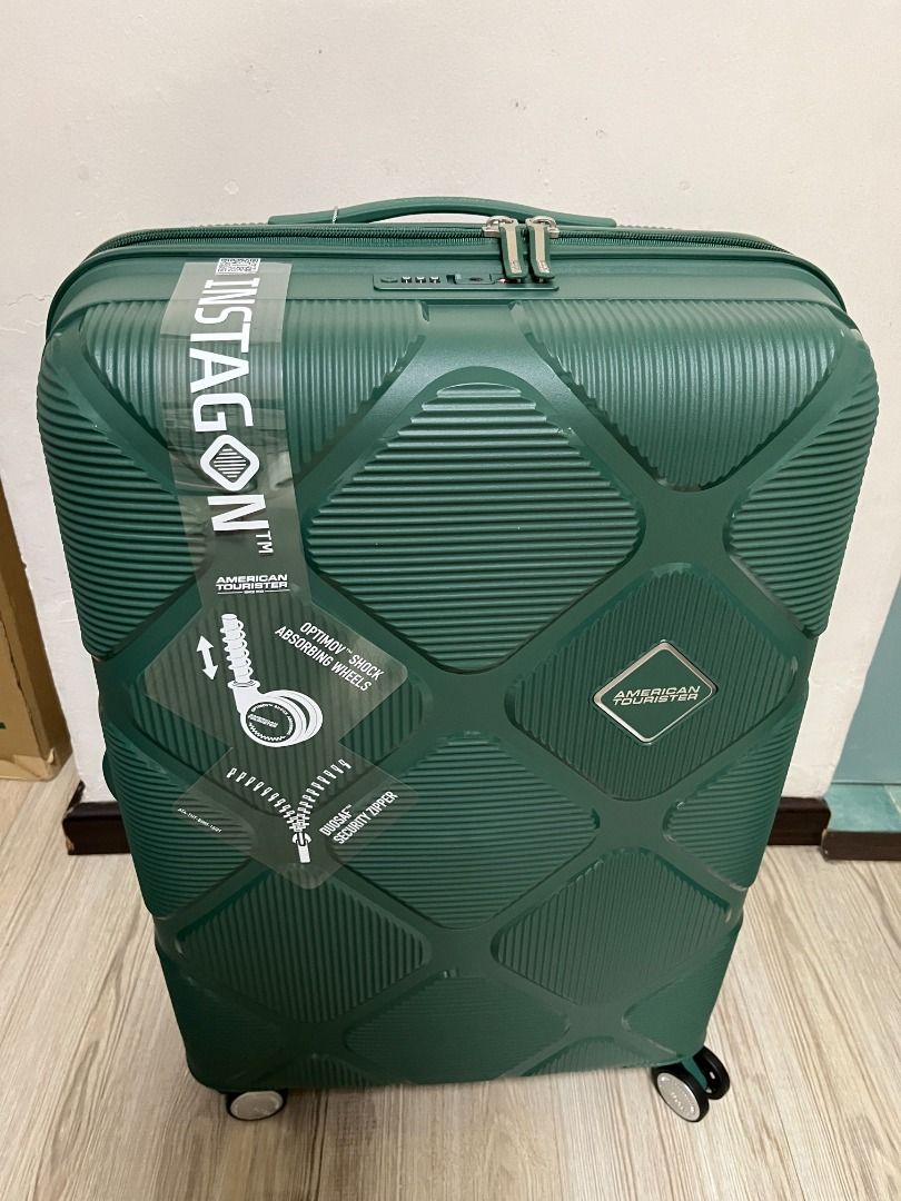 American Tourister Luggage (Green) - INSTAGON Spinner 55/20