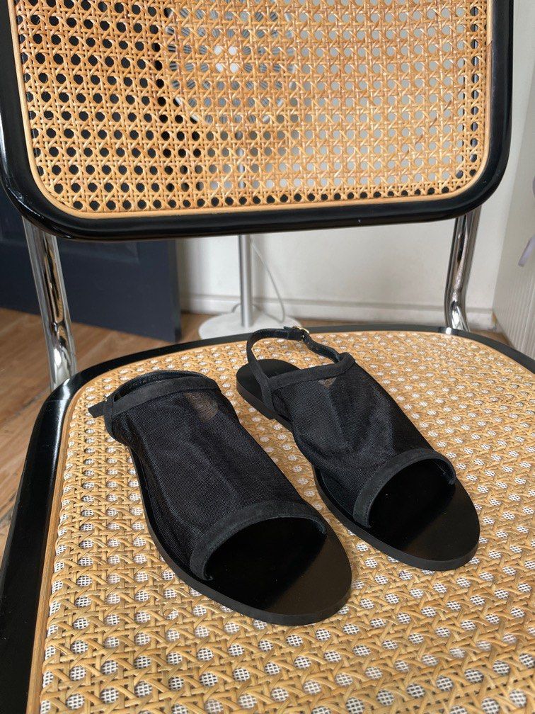 Arket Mesh Sandals Black 37 (Category: Flats & Sandals) located in Manila. Submitted by helloseptembermnl (Listing ID 1319155262, Image 1). Description: Arket Made in Portugal 37 True to Size .