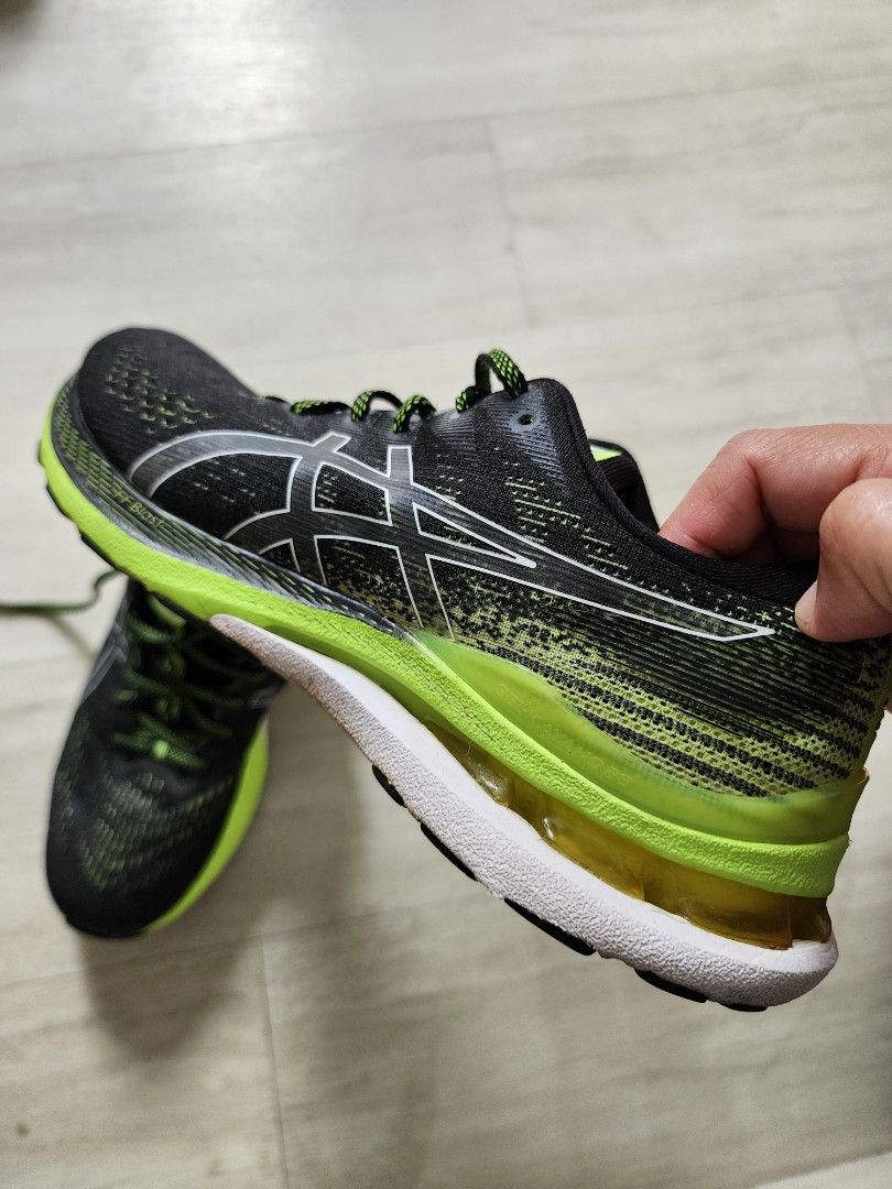 Asics GEL Kayano 28 Black Hazard Green US size 9