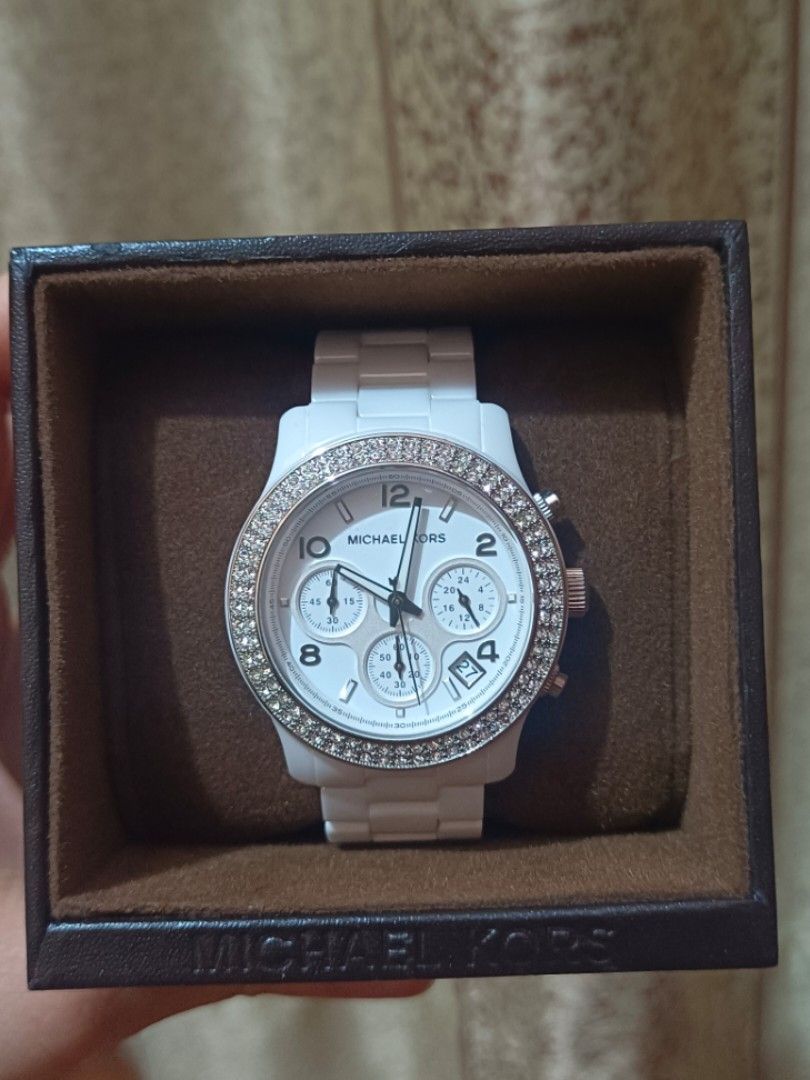 Kors Clearance Michael Kors Ceramic White Watch Mk5188 Best Sale