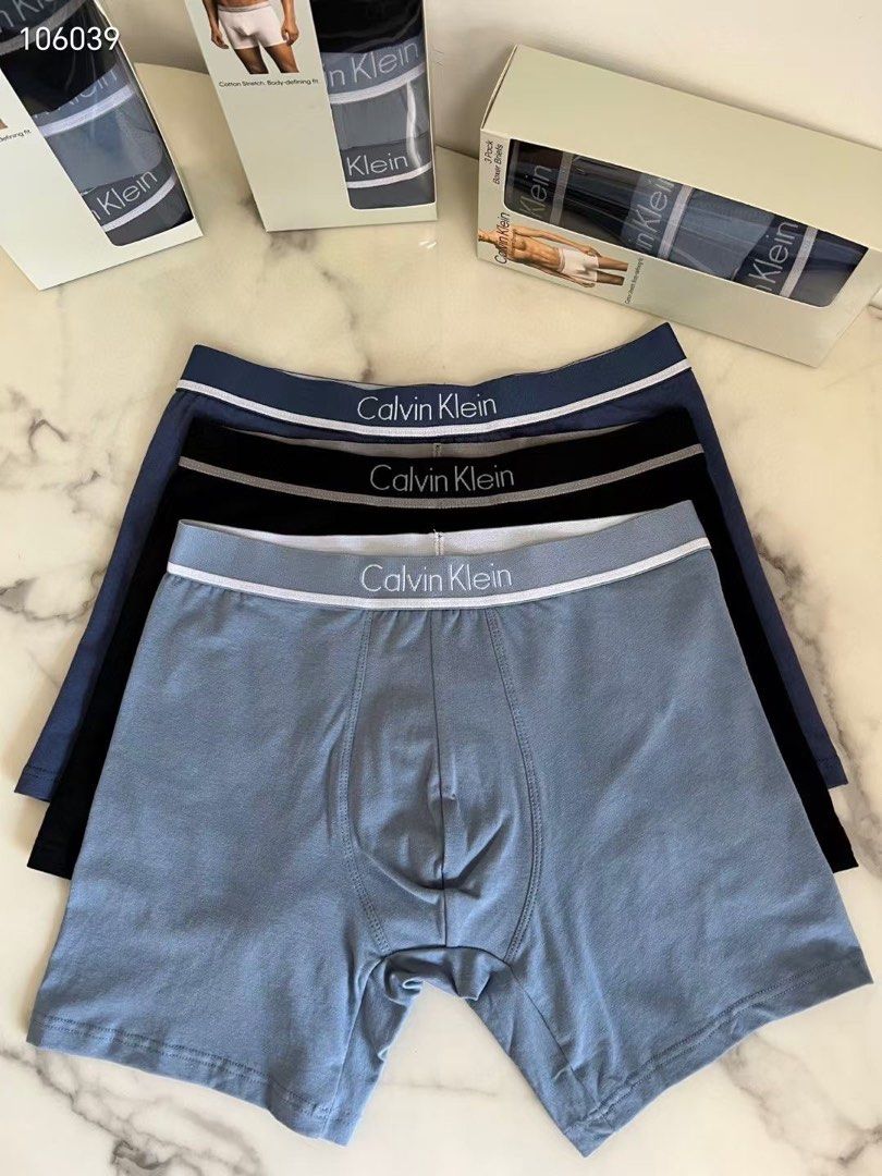 Calvin Klein 盒裝一set三件男裝底褲size S M L XL, 名牌, 飾物及配件- Carousell