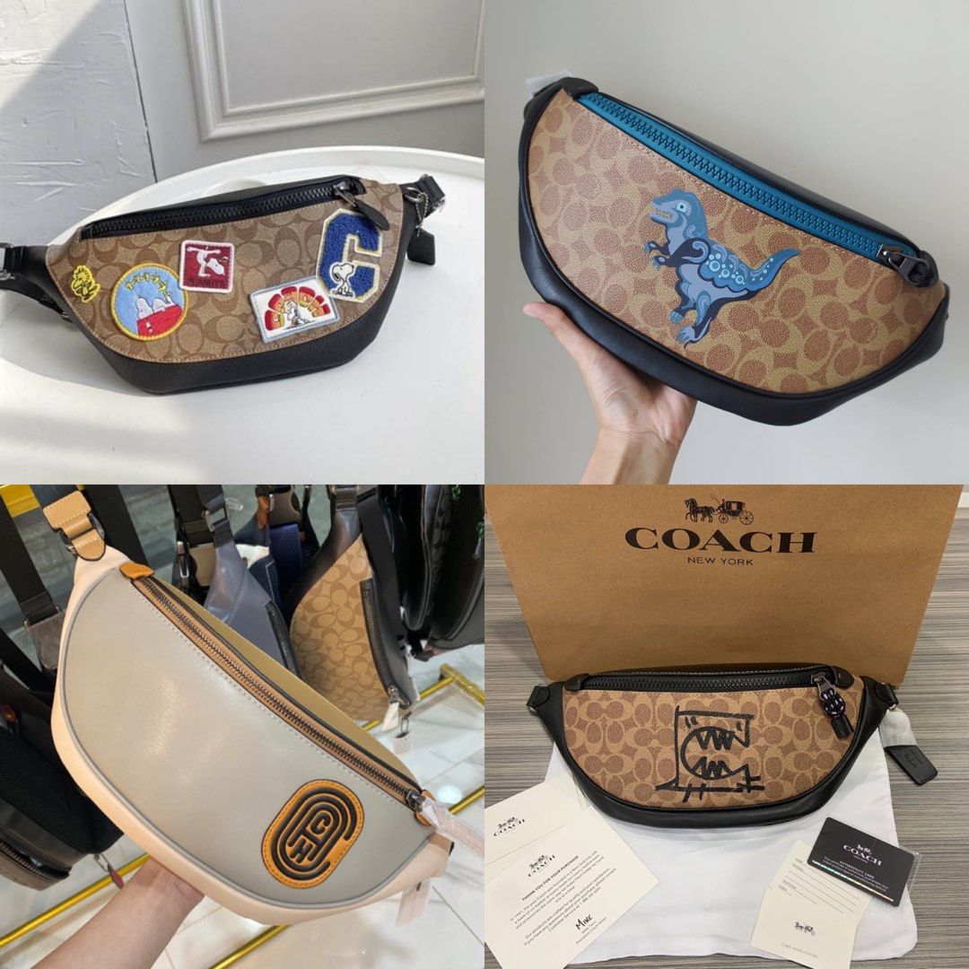 coach dinosaur belt bag