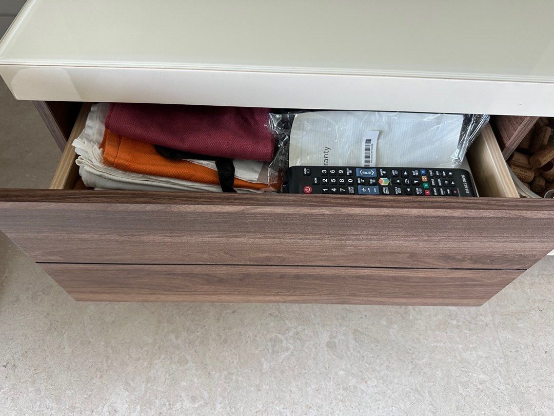Coffee Table (Category: Tables & Sets) located in Singapore. Submitted by springathon (Listing ID 1319256969, Image 3). Description: It’s a beautiful piece, with decent storage 2 drawers and a space to add any decorative piece as well. Letting it go since it’s not going well with our new sofas. Purchased for 370.