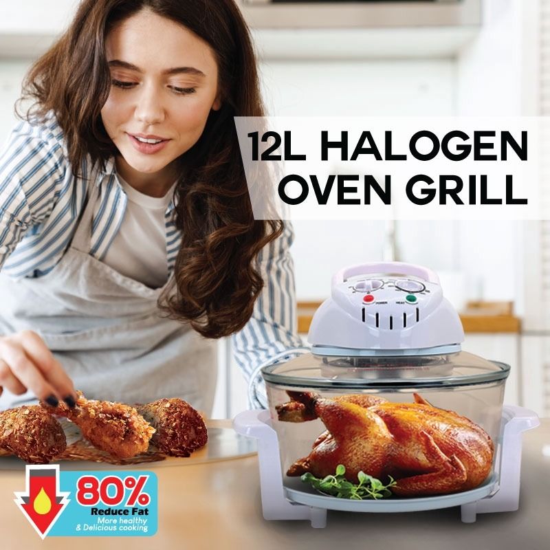 Convection Oven , Halogen Oven, Grill Roaster Oven 12L & Timer, TV ...