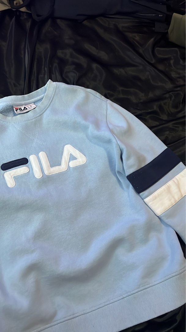Fila blue sweater new arrivals