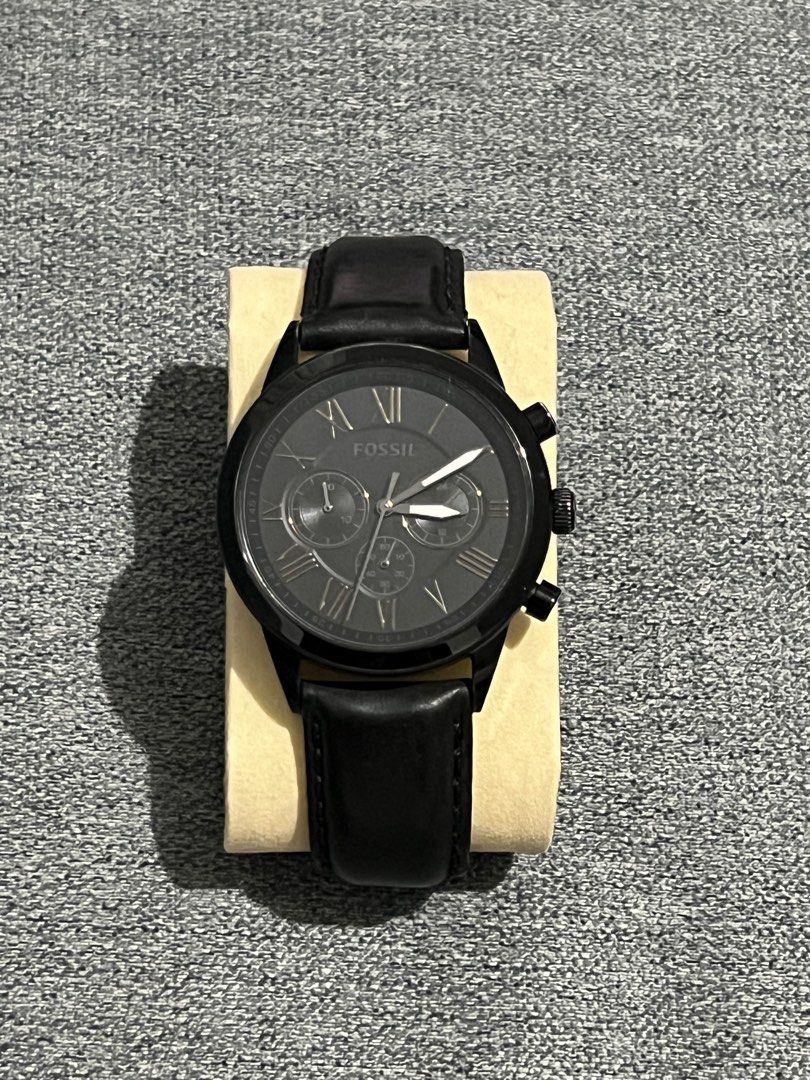 Flynn midsize chronograph black stainless steel watch sale