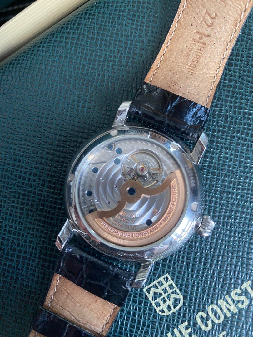 Frederique Constant Slimline Moonphase (Category: Luxury Watches) located in Caloocan City. Submitted by janusvilla08300 (Listing ID 1319212635, Image 3). Description: Complet with box and manuals Unused steel bracelet In-house movement .
