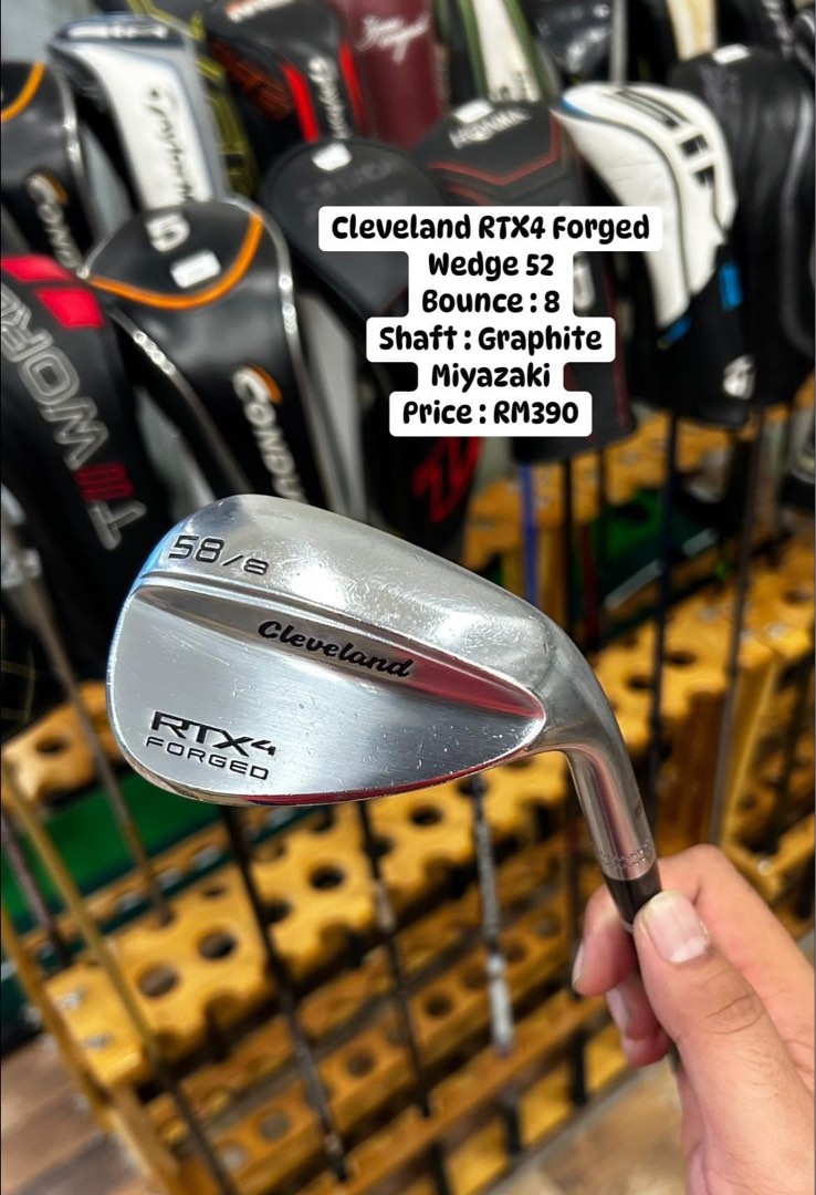 Golf Wedge 58 Cleveland RTX4 Forged Sports Equipment Sports Games Golf on Carousell
