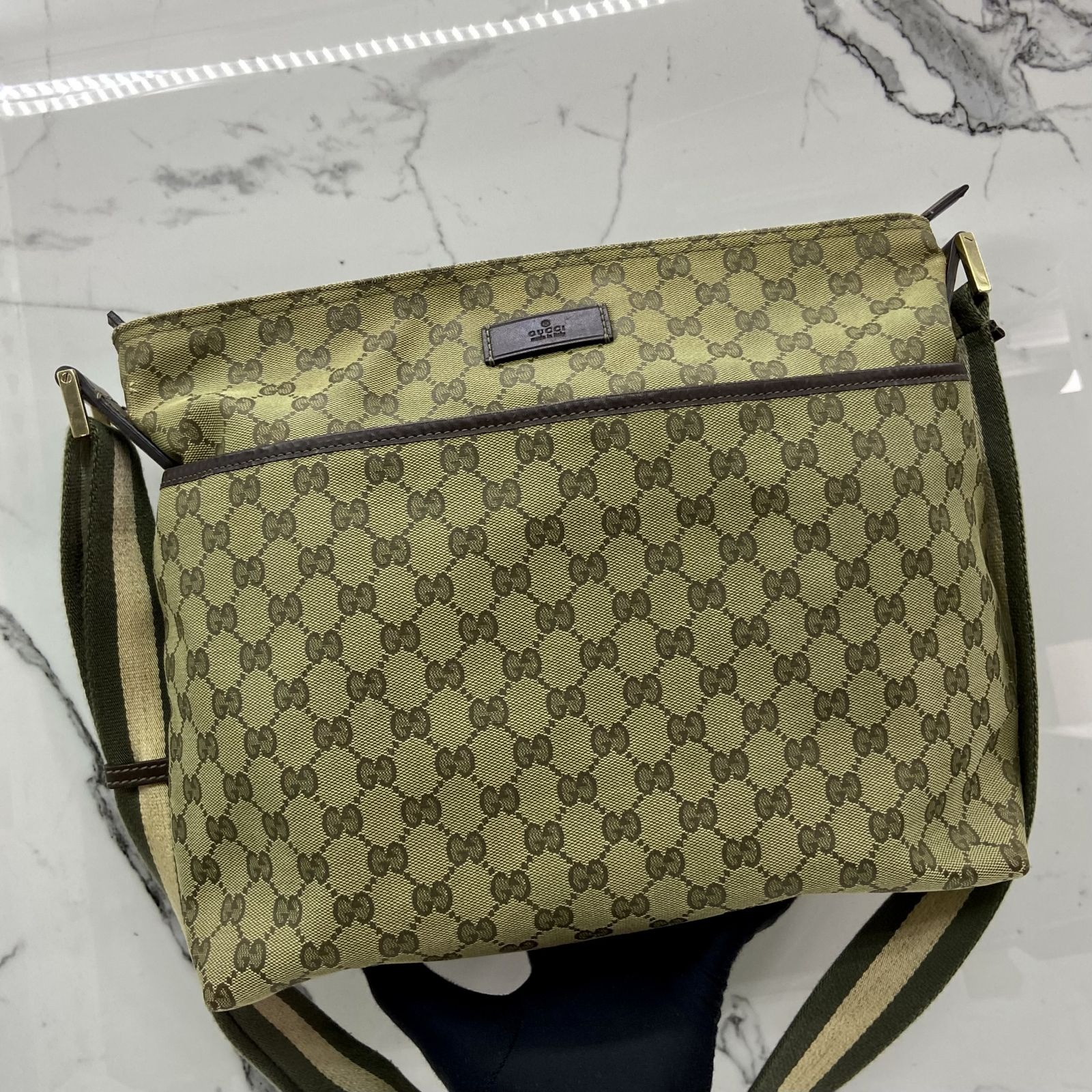 GUCCI 189751 BROWN GG CANVAS MESSENGER BAG 247037648 GI Luxury Bags Wallets on Carousell