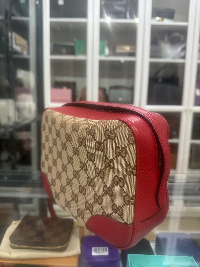 Gucci Bree Camera Bag in Red Canvas (Category: Luxury Bags & Wallets) located in Taguig. Submitted by closetcompany (Listing ID 1319152307, Image 3). Description: Gucci Bree Camera Bag in Red Canvas 🫧Php 38,000 🫧CONDITION: Like new, no notable flaws to declare 🫧RATING: 9.8/10 🫧INCLUSIONS: dust bag, care booklet, and Entrupy certificate 🫧Modes of Payment: Cash BDO credit card (Up to 12 mos installment with interest) Layaway Paypal Accepted Ba