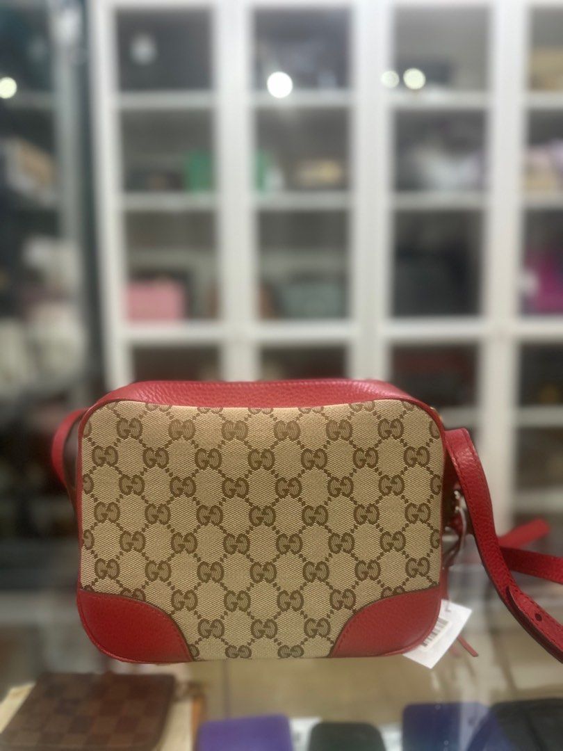 Gucci Bree Camera Bag in Red Canvas (Category: Luxury Bags & Wallets) located in Taguig. Submitted by closetcompany (Listing ID 1319152307, Image 1). Description: Gucci Bree Camera Bag in Red Canvas 🫧Php 38,000 🫧CONDITION: Like new, no notable flaws to declare 🫧RATING: 9.8/10 🫧INCLUSIONS: dust bag, care booklet, and Entrupy certificate 🫧Modes of Payment: Cash BDO credit card (Up to 12 mos installment with interest) Layaway Paypal Accepted Ba