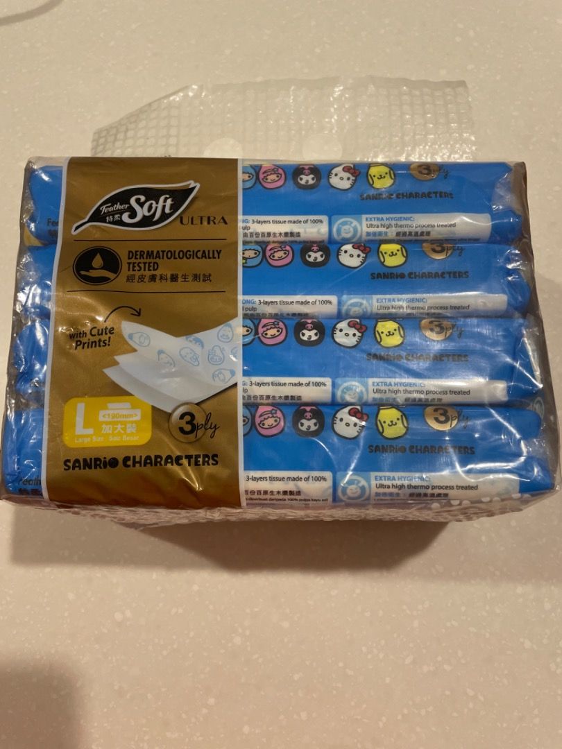Hello Kitty Sanrio Tissue Soft Pack, Beauty & Personal Care, Sanitary ...