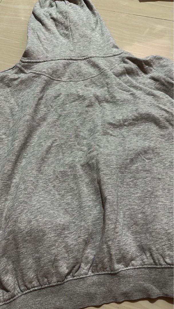 H M gray hoodie Women s Fashion Coats Jackets and Outerwear on Carousell
