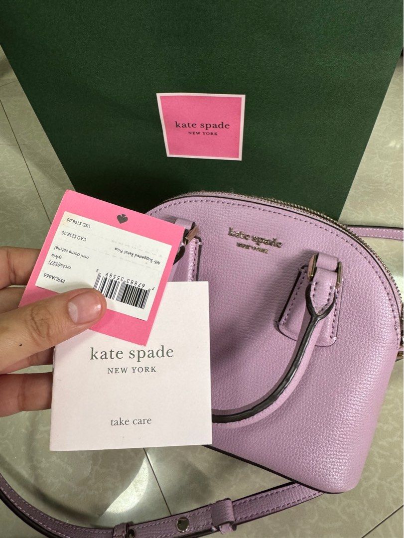 Kate Spade micro bag (Category: Luxury Bags & Wallets) located in Manila. Submitted by southbabe (Listing ID 1319203767, Image 3). Description: Decluttering! Very cute. Maganda may tag pa included. With paperbag Decluttering. Price posted is firm. Low ballers will not be entertained. Thanks. ✨Photos uploaded are actual photos. ✨All sales are final. no return, no exchange. No refunds. ✨shipping fee c/o buyer.
